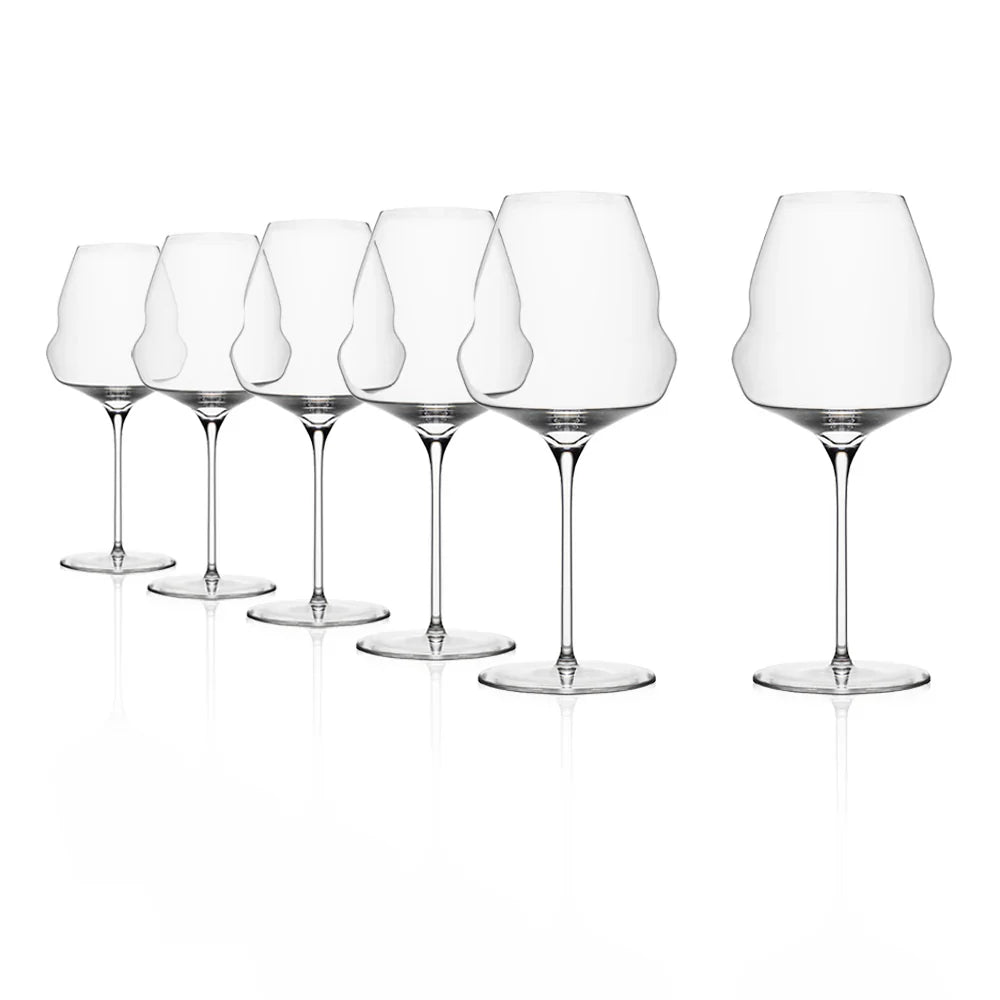 Copas Cocoon Burgundy Cristal Stolzle x6 Unidades
