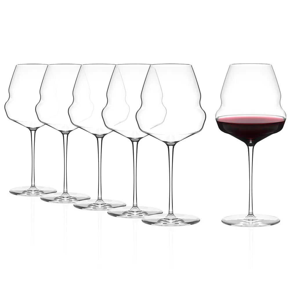 Copas Cocoon Burgundy Cristal Stolzle x6 Unidades